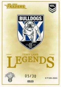 2024 NRL Traders Titanium - Legends #CCL23 Terry Lamb Back